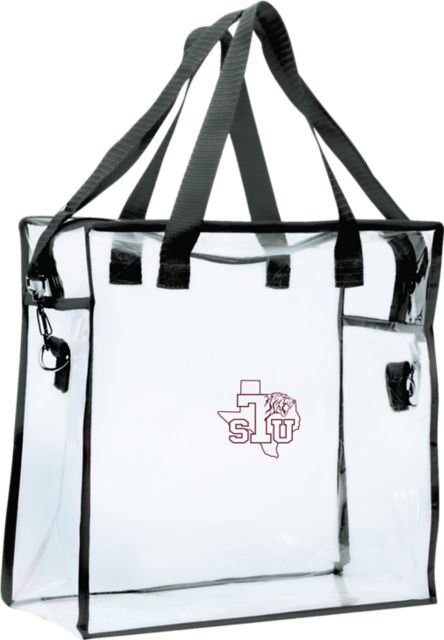 CLEAR ZIPPER TOTE/BLACK/    ./